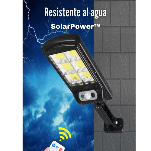 SolarPower - Lampara Solar de Larga Duración (1 AÑO DE GARANTÍA)(PAGA AL RECIBIR)